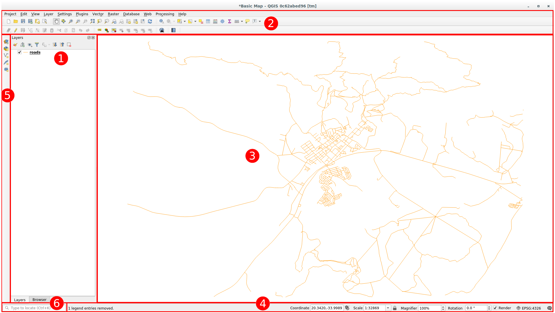 QGIS interface overview (Training Manual)